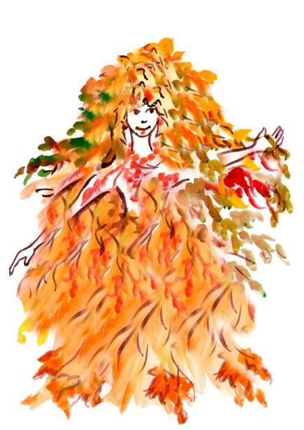 Антоніна Грицаюк-Ходить осінь порядкує(художник: Ірина Легенька)